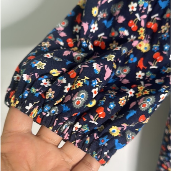 Boden floral print smocked midi dress size 16/18 - Picture 12 of 12